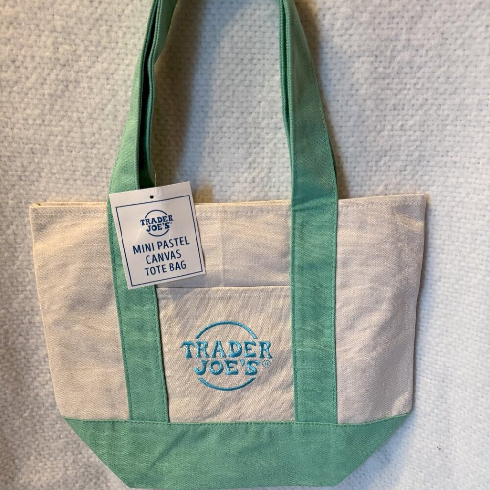 Trader Joe's Limited Pastel Green Tote